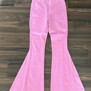 Pink Flared Women's Jeans